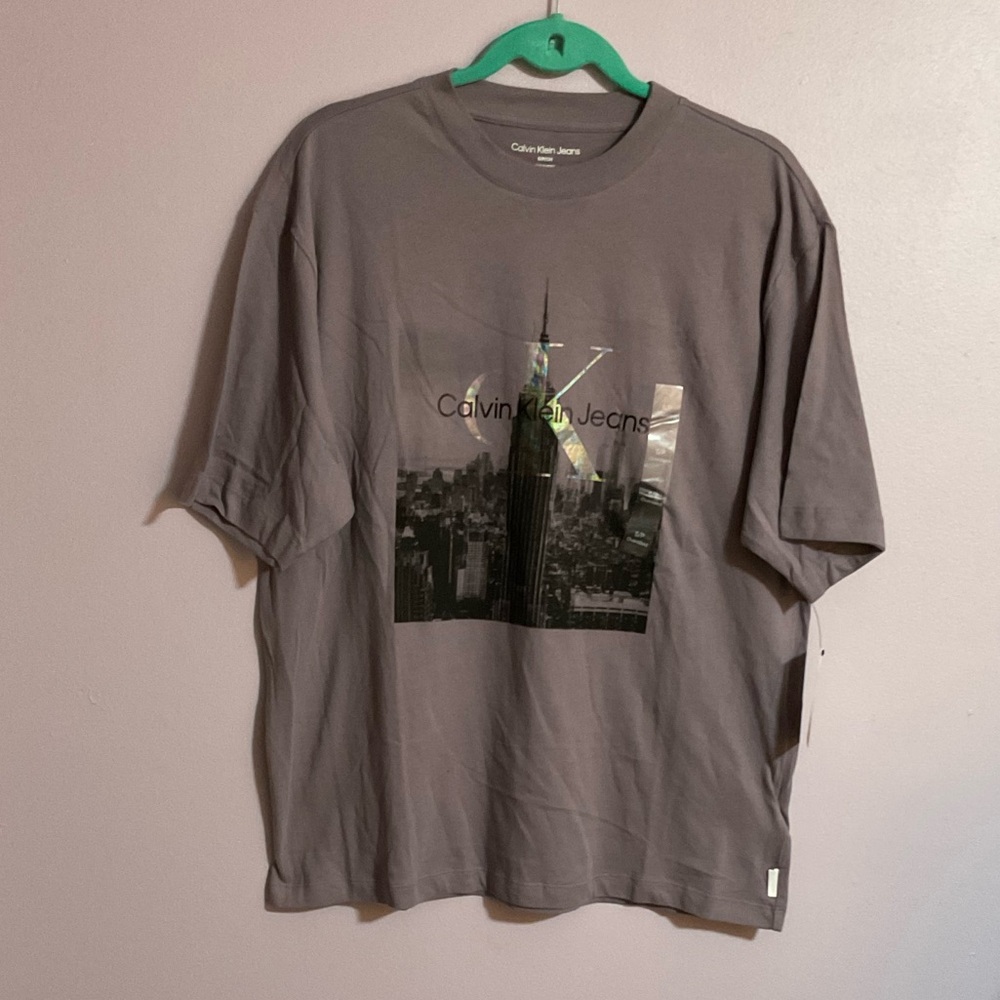 Calvin Klein Jeans Charcoal Graphic Tee